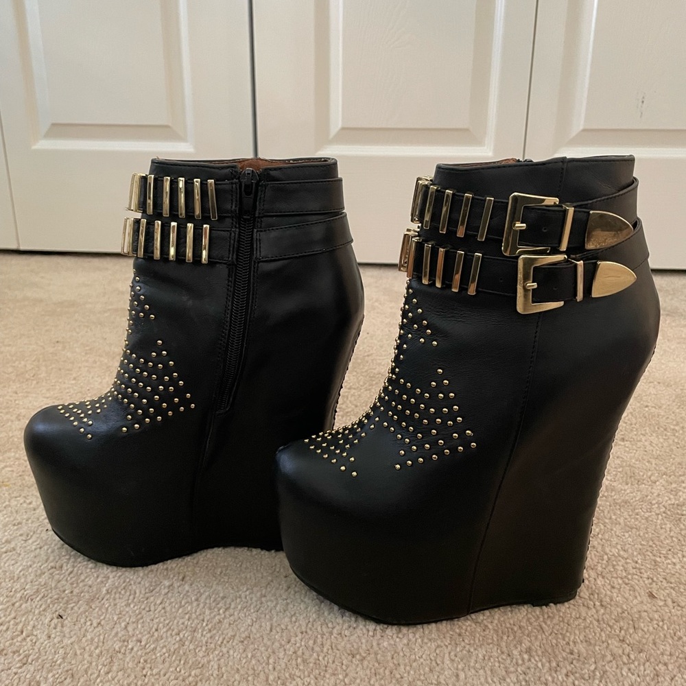 Jeffrey Campbell Dollywood Black Gold